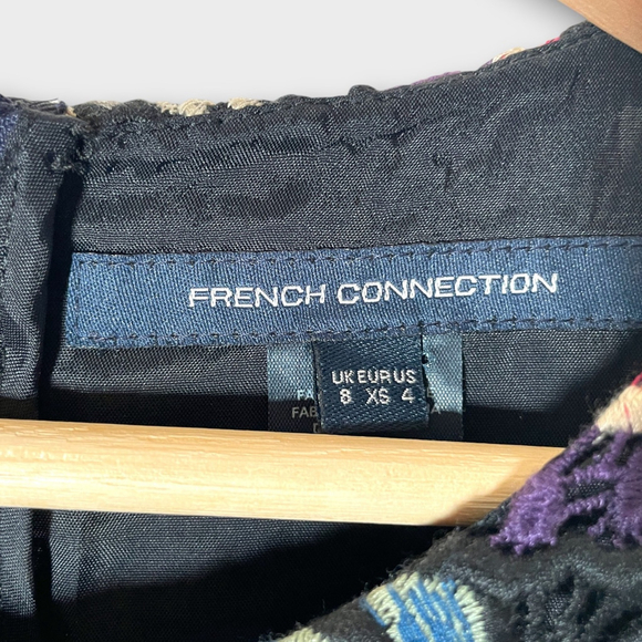 French Connection Dress Sz 4 US Butterfly Crochet Whimsical Fairycore EUC - Picture 10 of 12